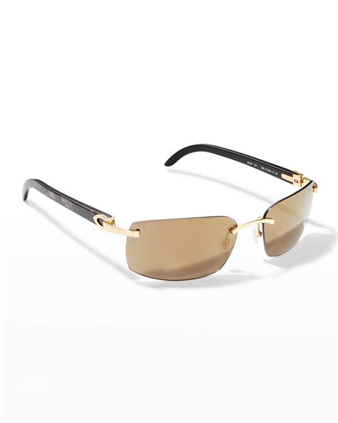 men's sunglasses cartier|cartier sunglasses men rimless.